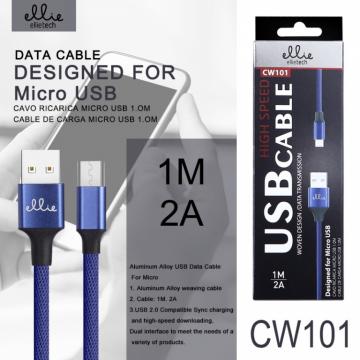 Ellietech CW101 Câble Micro USB 2A 1M
